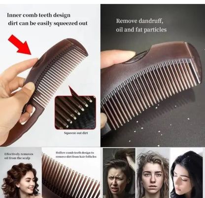Dandruff Comb With Self Cleaning