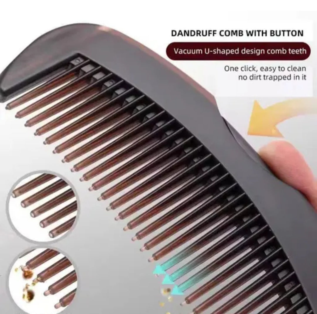 Dandruff Comb With Self Cleaning